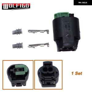 1セット/10セット温度センサー2ピンコネクタソケットプラグ ワイヤー付き ワイヤーなし 1-967644-1 968405-1 BMW 3 5 7シリーズ - 1 set no wires