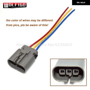 1個 6個 3ピンウェイ イグニッション コイルパック配線コネクタピグテール 日産 300ZX Z32 インフィニティ CI-IGN300 - 1 PC