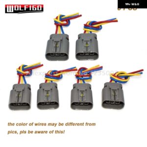 1個 6個 3ピンウェイ イグニッション コイルパック配線コネクタピグテール 日産 300ZX Z32 インフィニティ CI-IGN300 - 6 PCS