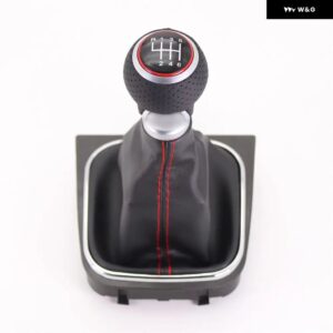 5/6速ギアスティック シフト ノブ ブーツ VW ゴルフ 5 6 MK5 MK6 R32 R20 GTD GTI 2004 - 13 - 6　speed