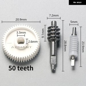 50T トヨタ ヴィッツ ヤリス プレミオ アベンシス アリオン 車用サイドウイング リバースミラー 折りたたみ モーター アクチュエーター ギアセット - gear　assembly