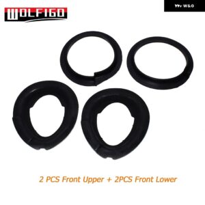 1PCS / 2PCS / 4PCS スプリング パッド フロントアッパー フロントロアー サスペンション スプリング インシュレーター E39 E46 E85 31331096664 - Front Upper Lower x4