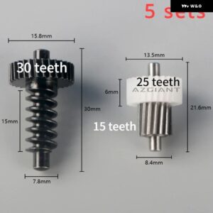 30T 15/25T シボレー マリブ クルーズ キャプティバ スパーク サイドリバースビュー 折りたたみ ミラー アクチュエーター ギア リペア 外装 - 5 gear assembly