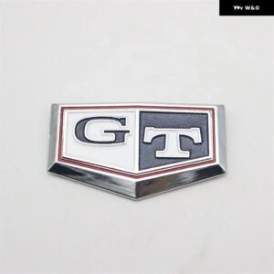 4色 スカイライン C110 GTR GTT GT フロント サイドフェンダー エンブレムバッジロゴカーオーナメント DATSUN C210 - white　blue
