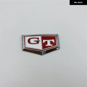 4色 スカイライン C110 GTR GTT GT フロント サイドフェンダー エンブレムバッジロゴカーオーナメント DATSUN C210 - white　red