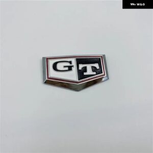 4色 スカイライン C110 GTR GTT GT フロント サイドフェンダー エンブレムバッジロゴカーオーナメント DATSUN C210 - white　black