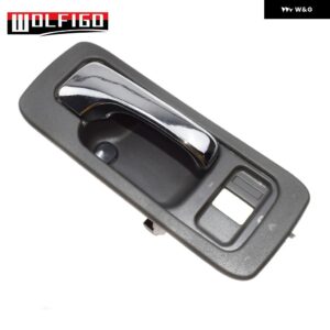 1990～1993年式 ホンダ アコード4ドア用 内装 ドアハンドル フロント左右 ロックホール付き ブラックカラー - Front Right