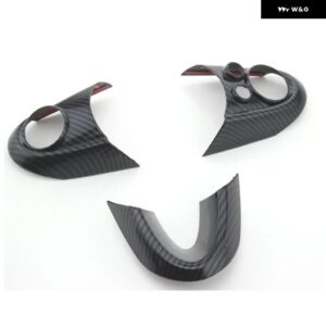 3個 カーボン ステアリングホイール トリム カバー MINI COOPER F54 F55 F56 F57 F60 自動車内装 装飾 カーアクセサリー - Style B