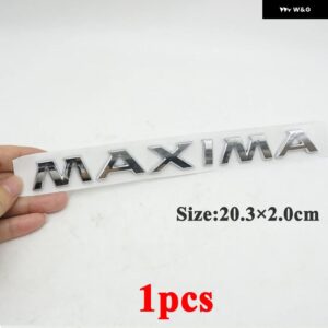 3D車用リア トランク テールゲート文字 単語 ロゴ ネームプレート バッジ デカール ステッカー エンブレム マキシマ セフィーロ - 1pcs MAXIMA