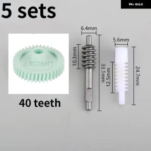 40T 三菱 アウトランダー ASX RVR 車用 折りたたみ 式バックミラー アクチュエータ モジュール ギアリペアキット 機器自動車アクセサリー - 5 sets gear assembly