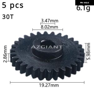 30T マツダ 2 3 6 ロードスター デミオ アクセラ アテンザ MX-5 CX-3 CX-4 CX-5 CX-7 CX-9 カーパーツ サイドウィングミラー 折りたたみ モーターギアセット - 5 pcs metal gears