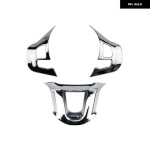 3個セット ステアリングホイール パネル ボタン スイッチカバー スパンコール プジョー 208 GTI 2008 308 2014 - 2018 カー ステッカー - Bright Silver