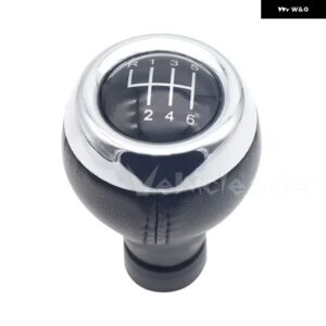 5/6速 マニュアル ギア シフト ノブ PUレザー MT レバー シフター ノブハンドル ミニクーパー R55 R56 R57 R58 R59 F55 F56 F54 F57 - black　6　speed