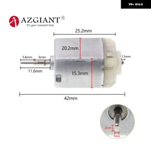 3種類ダブルDカットFC140車バックミラー サイドミラー 折りたたみ モーターマイクロDC 12Vカーボンブラシ トヨタ ホンダ - B