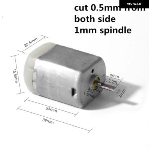 3種類ダブルDカットFC140車バックミラー サイドミラー 折りたたみ モーターマイクロDC 12Vカーボンブラシ トヨタ ホンダ - A