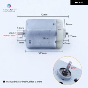 3種類ダブルDカットFC140車バックミラー サイドミラー 折りたたみ モーターマイクロDC 12Vカーボンブラシ トヨタ ホンダ - C