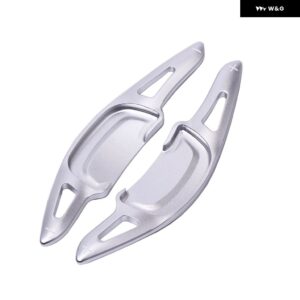 1ペア ステアリングホイール ギア シフト パドル シフター マツダ 3 MAZADA3 CX30 CX-30 2020 2021 2022 アルミ 合金 パドルエクステンション - Silver