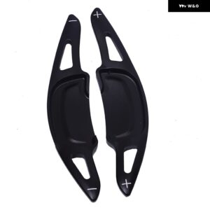 1ペア ステアリングホイール ギア シフト パドル シフター マツダ 3 MAZADA3 CX30 CX-30 2020 2021 2022 アルミ 合金 パドルエクステンション - black