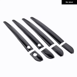 3色 マツダ 2 2009-2018 マツダ 3 2010-2018 マツダ 6 2007-2018 ステンレス ドアハンドル カバー トリム カーアクセサリー スタイリング - black 2 buttons