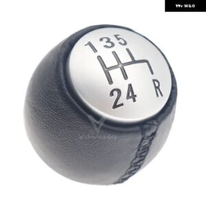 5/6速車用オート マニュアル ギア シフト ノブ PUレザー レバー シフター ハンドボールラウンド 55347088 アルファロメオ GT 147 166 3.2 V6 - 5　speed