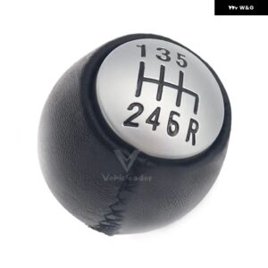 5/6速車用オート マニュアル ギア シフト ノブ PUレザー レバー シフター ハンドボールラウンド 55347088 アルファロメオ GT 147 166 3.2 V6 - 6　speed