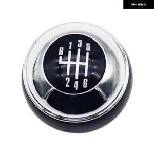 5/6速 マニュアル クローム カー ギア シフト ノブ レバー シフター ハンドル ボール ミニ R50 2000-2006 カブリオ R52 R53 クーパー 2002-2008 - 6　speed　black