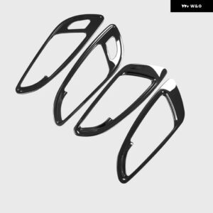 4個セット ステンレス 車内ドア用内装ハンドル トリム 自動車アクセサリー スタイリング シボレー エクイノックス - black