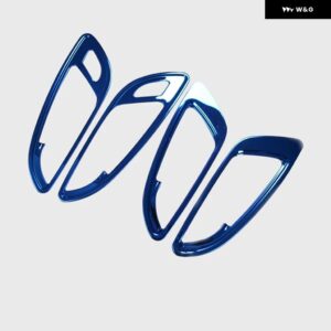 4個セット ステンレス 車内ドア用内装ハンドル トリム 自動車アクセサリー スタイリング シボレー エクイノックス - blue