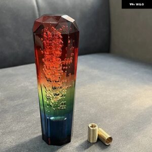 10CM 15CM 20CM レーシング スタイル 汎用 アクリル ギア シフト ノブバブルクリアギアスティック レバー マニュアル トランス ミッション デコレーション - 15cm