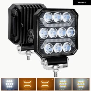 4インチ コンボ作業灯 LED ライトバー ハーネス 12V 24V マイルプロジェクター 車 デイ運転 4X4 ボート ATV BARRA LED ヘッドライト - 2pcs