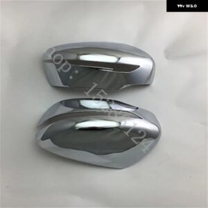 日産 QASHQAI J11 2016-2020 ABS クローム ドアサイドミラー カバー トリム リアビューキャップ バックミラー デコレーション - Silver