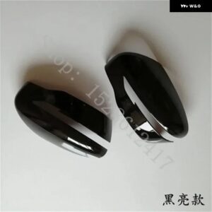 日産 QASHQAI J11 2016-2020 ABS クローム ドアサイドミラー カバー トリム リアビューキャップ バックミラー デコレーション - black