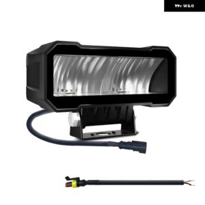 LEDワークフォグ ドライビングライト バーハイビーム ヘッドライト 12V LEDライト ブラケット 作業灯24VオフロードATV 4X4 LEDボート トラック - 1PC Flood lamp