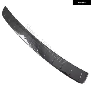 PORSCHE CAYENNE 2011 2012~2014 リア スタイリング リアル バンパー プロテクター トランク リアルガード トレッドプレート ステンレス カーアクセサリー - black