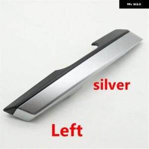 カーアクセサリー 内装 フロントドア トリム パネル アームレスト インナーハンドル 装飾 カバー トヨタ カローラ 2014~2017 - Silver Front Left