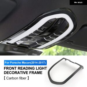 ABS製 車用フロント読書灯 フレーム カバー 内装 トリム ポルシェ マカン パナメーラ カイエン 2011-2019 LHD RHD ステッカー アクセサリー - Macan Carton