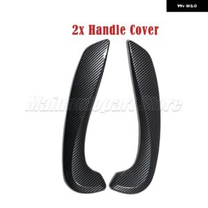 ルノー メガーヌ 3 III フルエンス 2008-2016 インテリア カーアクセサリー フロント左と右 カーボン インナー ドアハンドル カバー - 2x Handle Cover