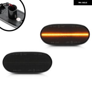 MERCEDESBENZSPRINTERW906 VW CRAFTER2E2F LEDクリアランスランプ CANバスポジションシティライトサイドマーカーウィンカー - Type 1 Smoked Lens