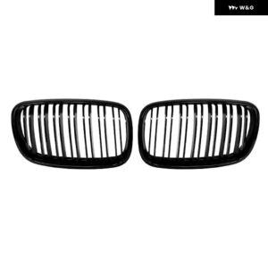 BMW X5 /E70 /X6 /X6M 2007-2013 グリル フロント バンパー インテーク キドニー グリル グリル ダブルライン グリル キット - Double Line Black