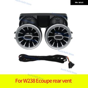 64色LED エアベント 3D回転ツイーター スピーカー メルセデス ベンツ W213 E クラス クーペAMG E43 E53 E250 インテリア アンビエントライト - E coupe Rear vent