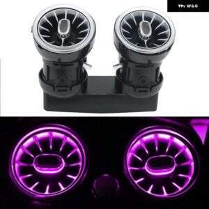64色LED エアベント 3D回転ツイーター スピーカー メルセデス ベンツ W213 E クラス クーペAMG E43 E53 E250 インテリア アンビエントライト - W213 Rear Vent