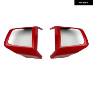 車 ステアリングホイール ボタン パネル カバー 車 ステッカー ミニカントリーマンU25 F65 F66 F67クーパーE SE J01 J05 2024 2025アクセサリー - red