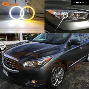 インフィニティ QX60 JX35 2012 - 15 超高輝度 SMD LED エンジェルアイ ハローリングキット デイライト - Only White