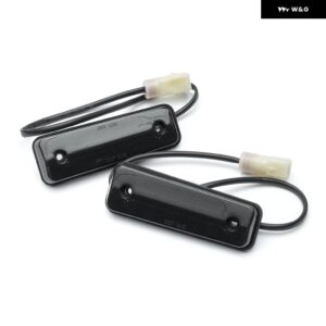 ユーロスモーク バンパー アンバー LEDサイド マーカーライト 2個 トヨタ セリカ スープラ 1978-1985 ランドクルーザー 1980-1990 トラック ターセル - Smoked Lens