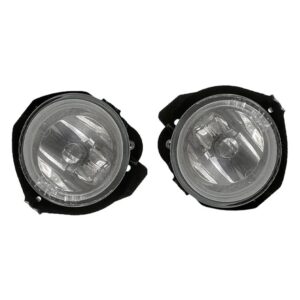 フロント バンパー フォグランプ フォグライト 電球 付き 三菱 パジェロ IO モンテロ ピニンショーグン ミニカーアクセサリー - Left and Right