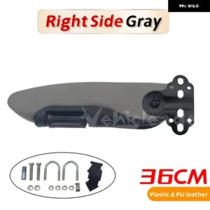 汎用 カーシート アームレスト ハンド ホルダー 手すり アームレスト サポート 36CM トラック トレーラーキャラバンボートバスモーターホーム - Gray Right-Black