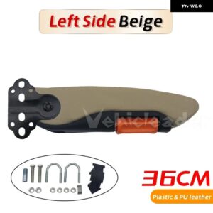 汎用 カーシート アームレスト ハンド ホルダー 手すり アームレスト サポート 36CM トラック トレーラーキャラバンボートバスモーターホーム - Beige Left-Yellow