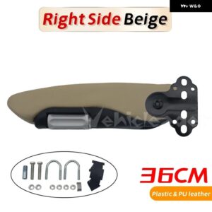 汎用 カーシート アームレスト ハンド ホルダー 手すり アームレスト サポート 36CM トラック トレーラーキャラバンボートバスモーターホーム - Beige Right-Gray