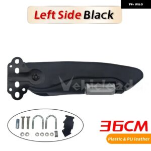 汎用 カーシート アームレスト ハンド ホルダー 手すり アームレスト サポート 36CM トラック トレーラーキャラバンボートバスモーターホーム - Black Left-Gray