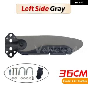 汎用 カーシート アームレスト ハンド ホルダー 手すり アームレスト サポート 36CM トラック トレーラーキャラバンボートバスモーターホーム - Gray Left-Black